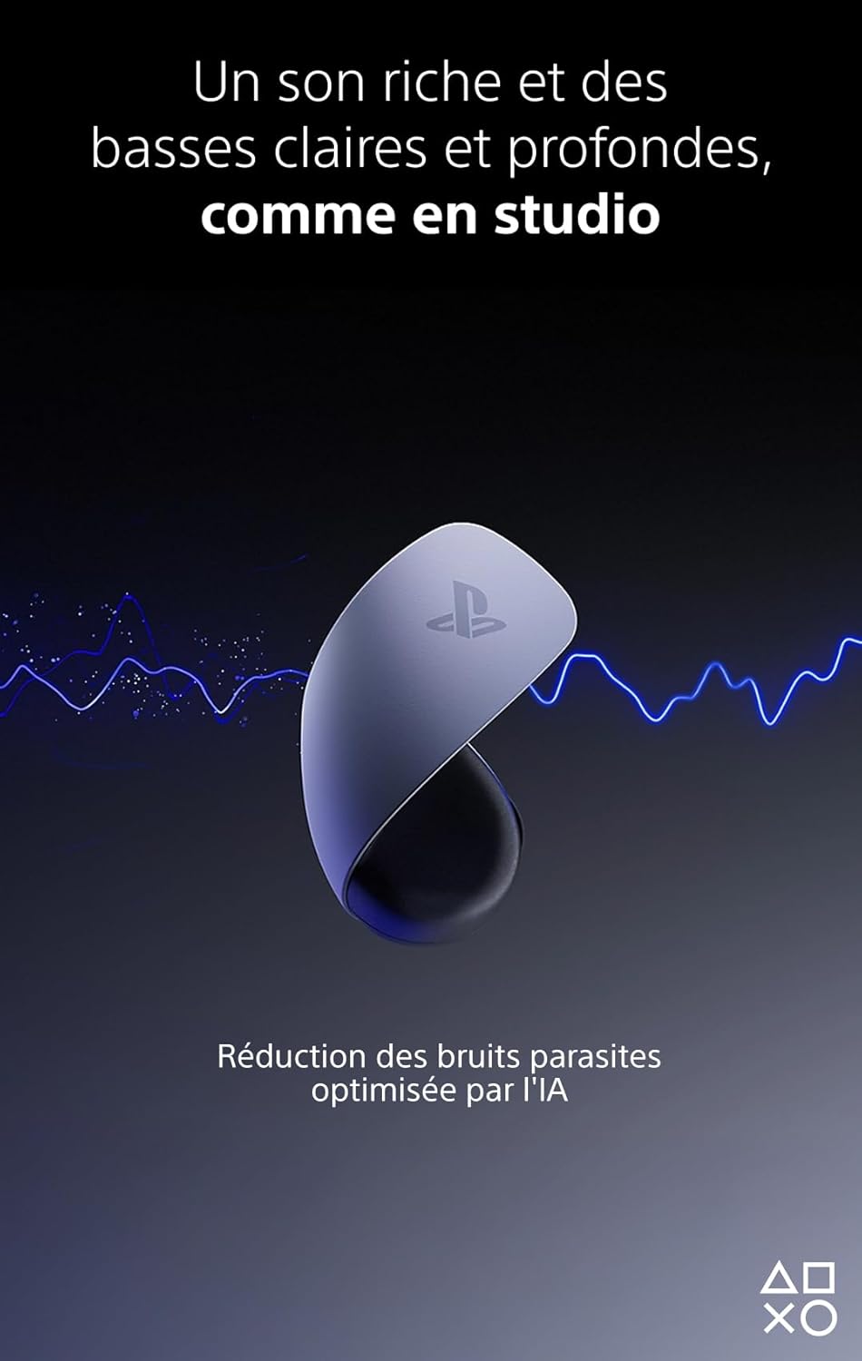 Sony, Écouteurs Sans Fil PULSE Explore pour PlayStation 5, PC et Mac, Réduction de bruit, 10h d’Autonomie, Couleur : Blanche