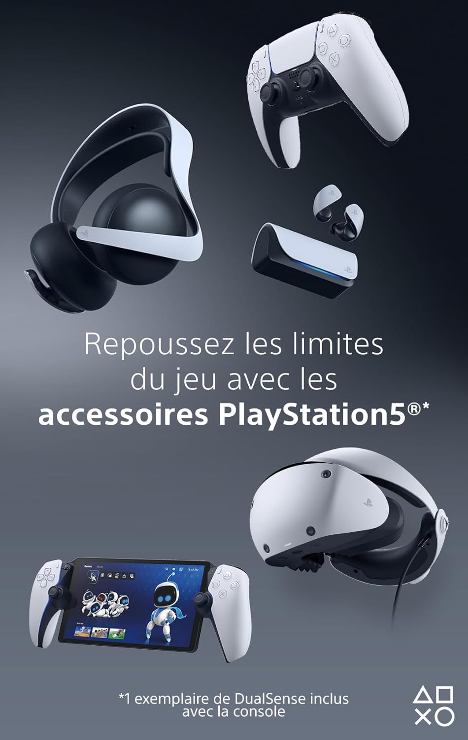Sony, Écouteurs Sans Fil PULSE Explore pour PlayStation 5, PC et Mac, Réduction de bruit, 10h d’Autonomie, Couleur : Blanche