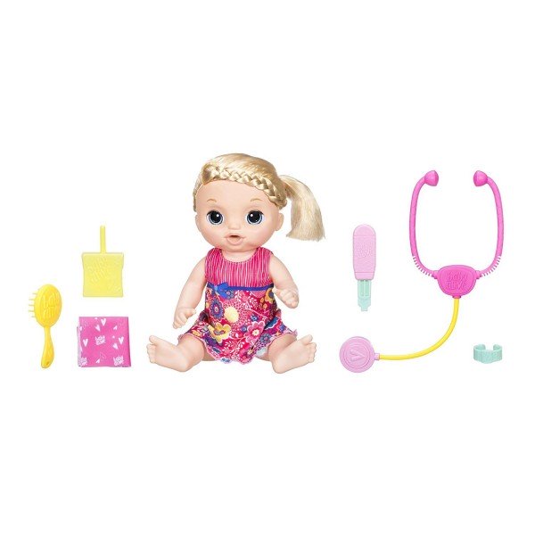 Baby Alive - Est Malade - Poupee Cheveux Blonds - C0957