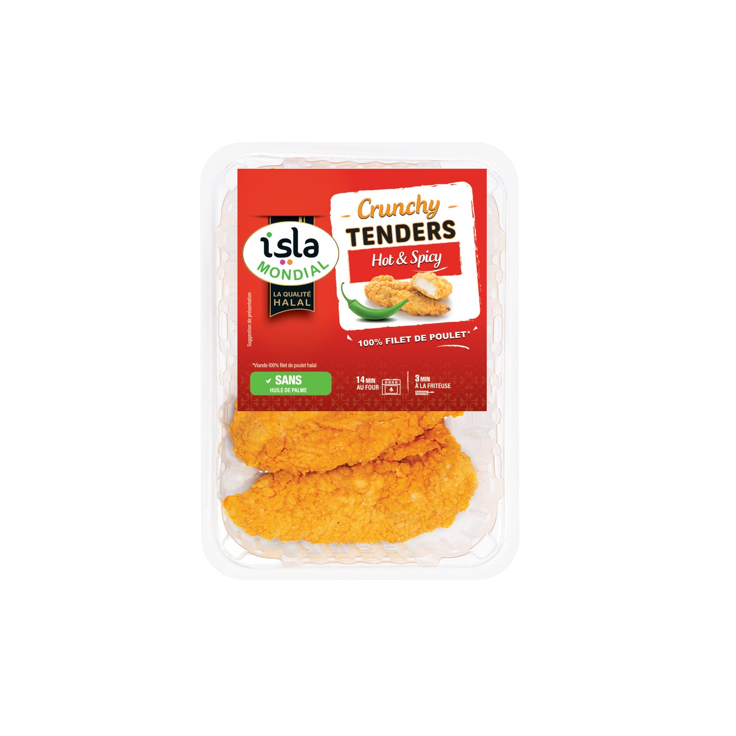 Isla Mondial - crunchy Tenders Hot & Spicy 800 Gr